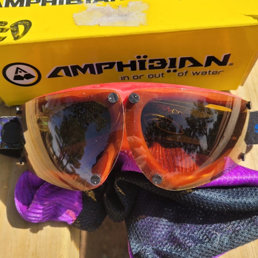 Spex Amphibian Wear Polarized Water Sports Goggles Made In USA.